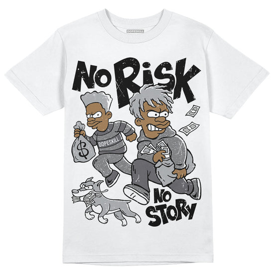 Jordan 4 SE ‘Paris Olympics’ DopeSkill T-Shirt No Risk No Story Graphic Streetwear - White 