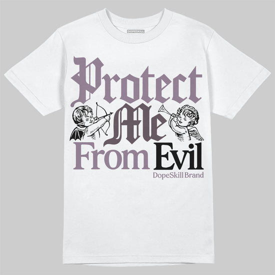 A Ma Maniére x Air Jordan 3 Black Violet Ore DopeSkill T-Shirt Protect Me From Evil Graphic Streetwear - White 