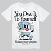Jordan 40 “Blue Suede” DopeSkill T-Shirt Owe It To Yourself Graphic Streetwear - White