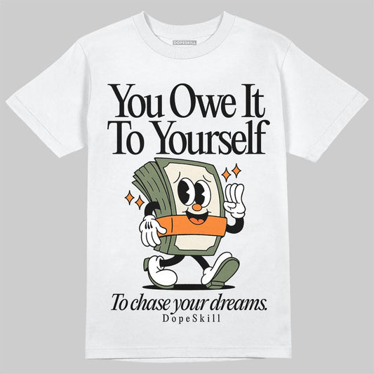 Jordan 4 Retro OG SP Undefeated (2025) DopeSkill T-Shirt Owe It To Yourself Graphic Streetwear - White