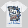 Jordan 3 "True Blue" DopeSkill T-Shirt Paid In Full Graphic Streetwear - White