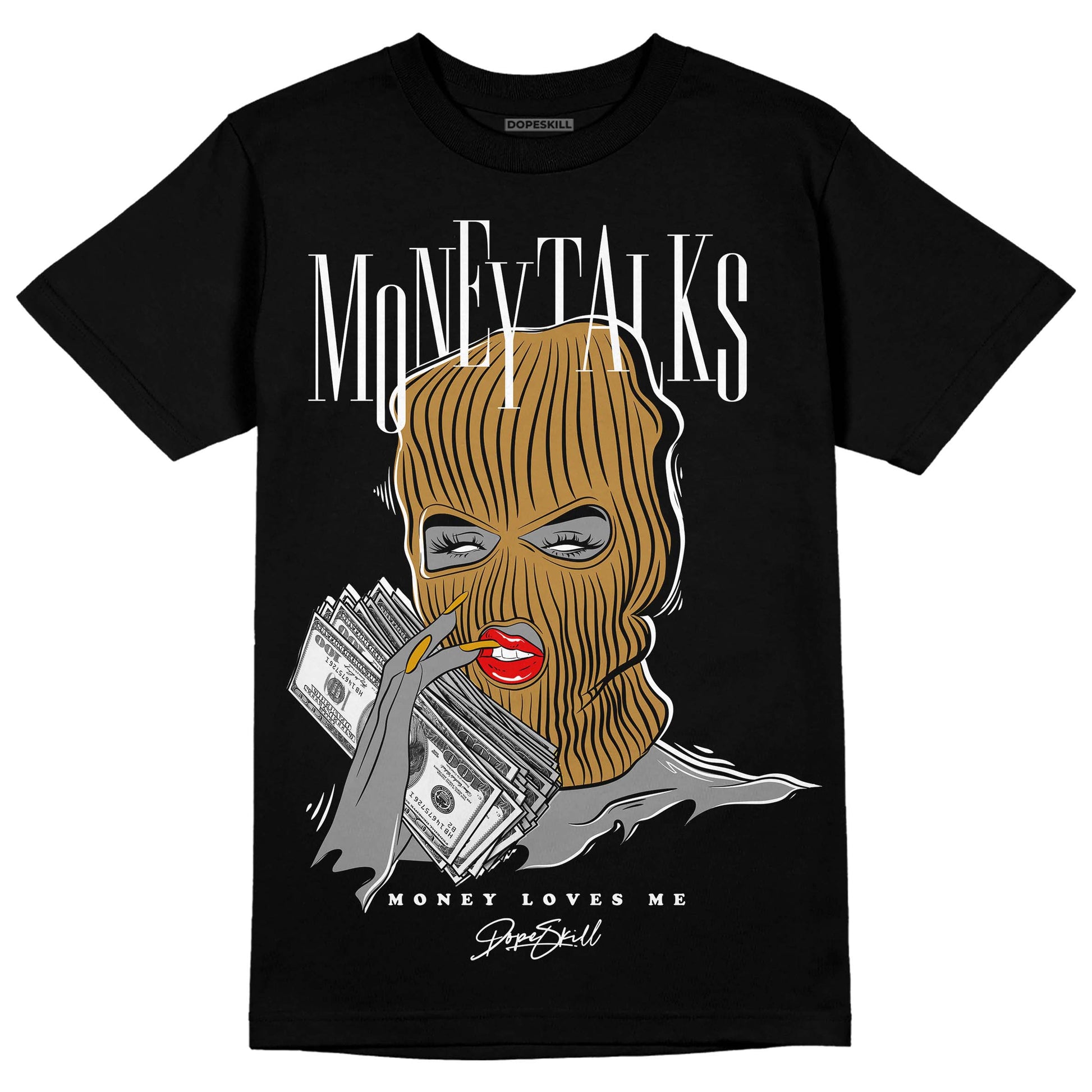 Jordan 13 Wheat 2023 DopeSkill T-Shirt Money Talks Graphic Streetwear - Black