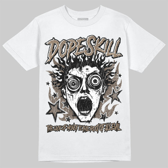 Jordan 3 GS “We Outside” DopeSkill T-Shirt Root of Evil Graphic Streetwear - White