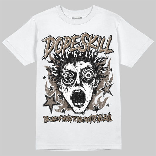 Jordan 3 GS “We Outside” DopeSkill T-Shirt Root of Evil Graphic Streetwear - White