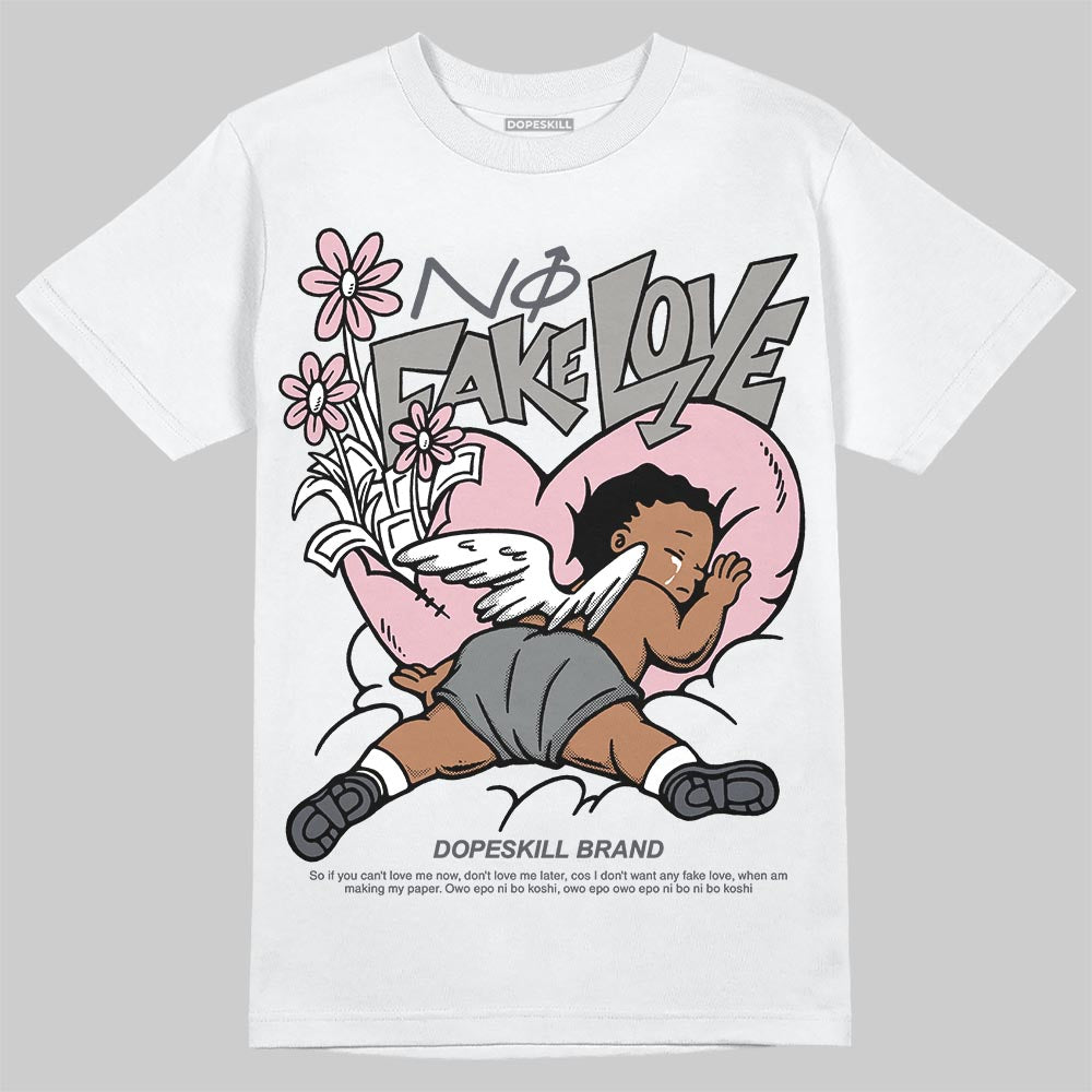 Air Max 95 OG “Pink Foam” DopeSkill T-Shirt No Fake Love Graphic Streetwear - White