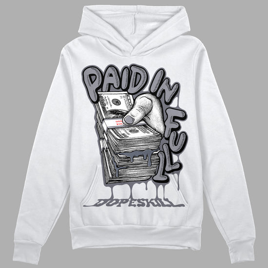 Jordan 14 Retro 'Stealth' DopeSkill Hoodie Sweatshirt Paid In Full Graphic Streetwear - White