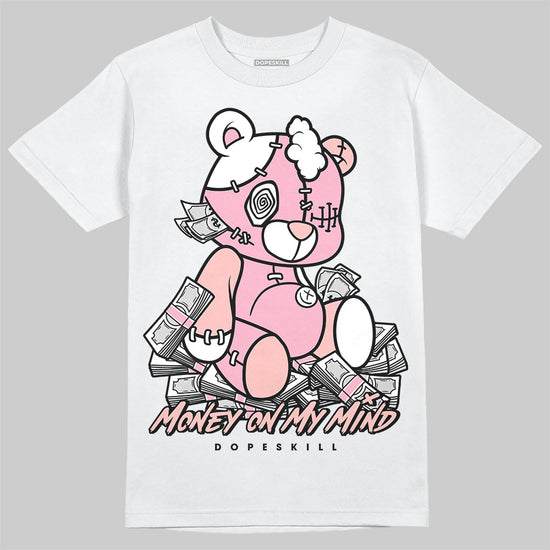 AMIRI White & Pink Stars Court Sneakers DopeSkill T-Shirt MOMM Bear Graphic Streetwear - White