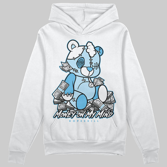 Jordan 11 Retro Legend Blue DopeSkill Hoodie Sweatshirt MOMM Bear Graphic Streetwear - White