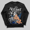 Jordan 12 “Blueberry” DopeSkill Long Sleeve T-Shirt New No Days Off Graphic Streetwear - Black