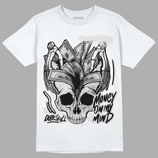 Dunk Low ‘Pure Platinum’ DopeSkill T-Shirt MOMM Skull Graphic Streetwear - White