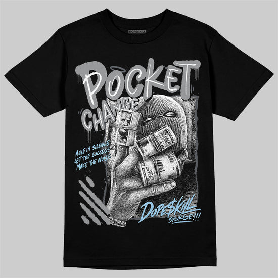 Jordan 5 Retro Wolf Grey (2026) DopeSkill T-Shirt Pocket Change Graphic Streetwear - black