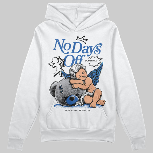 Jordan 12 “Blueberry” DopeSkill Hoodie Sweatshirt New No Days Off Graphic Streetwear - White