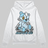 Vans Knu Stack Vintage Satin Dream Blue DopeSkill Hoodie Sweatshirt MOMM Bear Graphic Streetwear - White