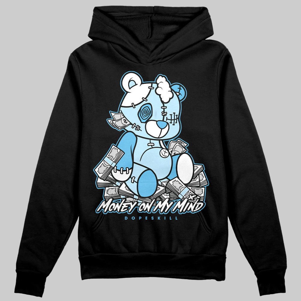 Jordan 11 Retro Legend Blue DopeSkill Hoodie Sweatshirt MOMM Bear Graphic Streetwear - Black