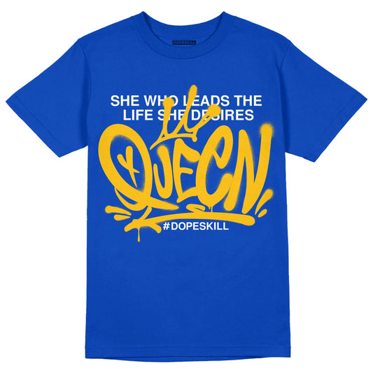 Royal Blue Sneakers DopeSkill Royal Blue T-shirt Queen Graphic Streetwear