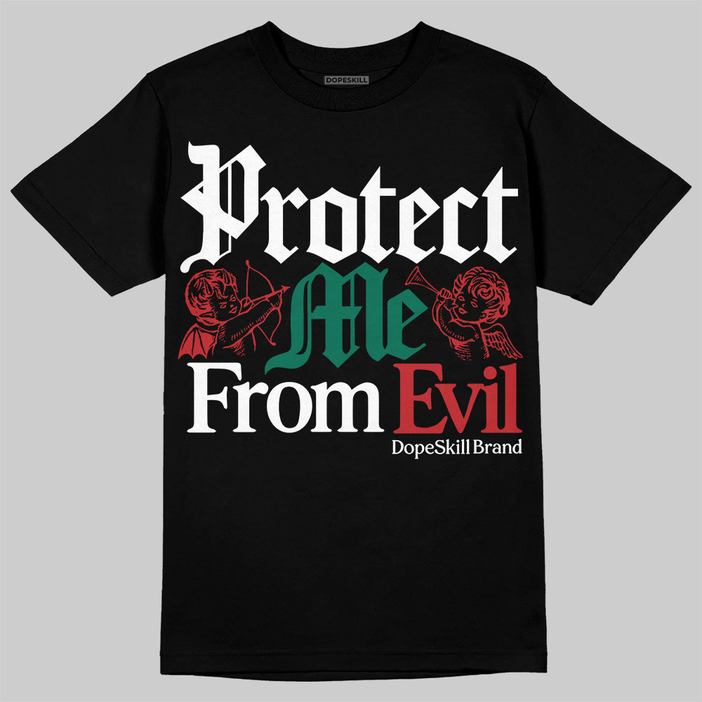 Jordan 5 ‘El Grito’ DopeSkill T-Shirt Protect Me From Evil Graphic Streetwear - Black