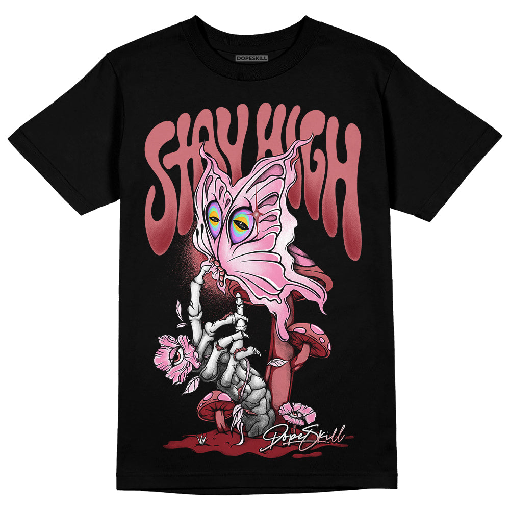 Valentine's Day Collection DopeSkill T-Shirt Stay High Graphic Streetwear - Black