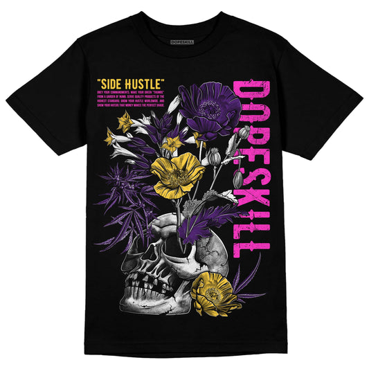 Jordan 12 “Field Purple” DopeSkill T-Shirt Side Hustle Graphic Streetwear - Black