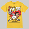 Jordan 5 'Tokyo' DopeSkill T-Shirt No Fake Love Graphic Streetwear - Gold