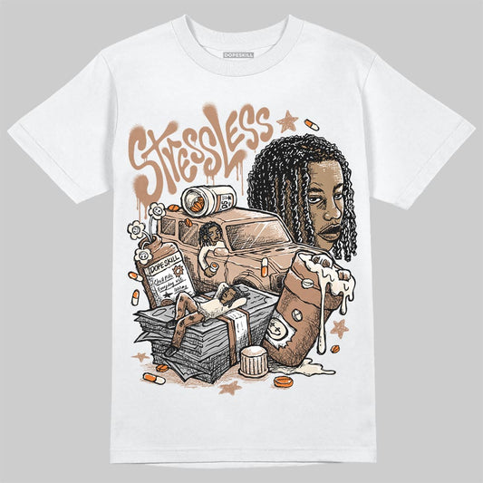 Jordan 4 Retro Cozy Girl DopeSkill T-Shirt Stressless Graphic Streetwear - White