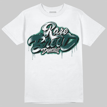 Jordan 4 Retro Oxidized Green DopeSkill T-Shirt Rare Breed Type Graphic Streetwear - White