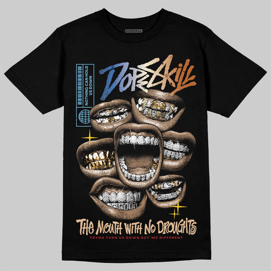 Jordan 17 Retro Low SP Infinite Archives DopeSkill T-Shirt The Mouth With No Droughts Graphic Streetwear - Black