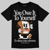 Jordan 14 Golf "US Open" DopeSkill T-Shirt Owe It To Yourself Graphic Streetwear  Black