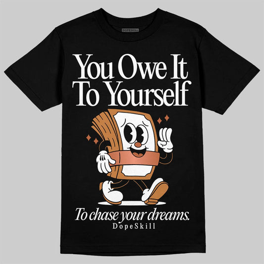 Jordan 14 Golf "US Open" DopeSkill T-Shirt Owe It To Yourself Graphic Streetwear  Black