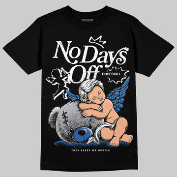 Jordan 12 “Blueberry” DopeSkill T-Shirt New No Days Off Graphic Streetwear - Black