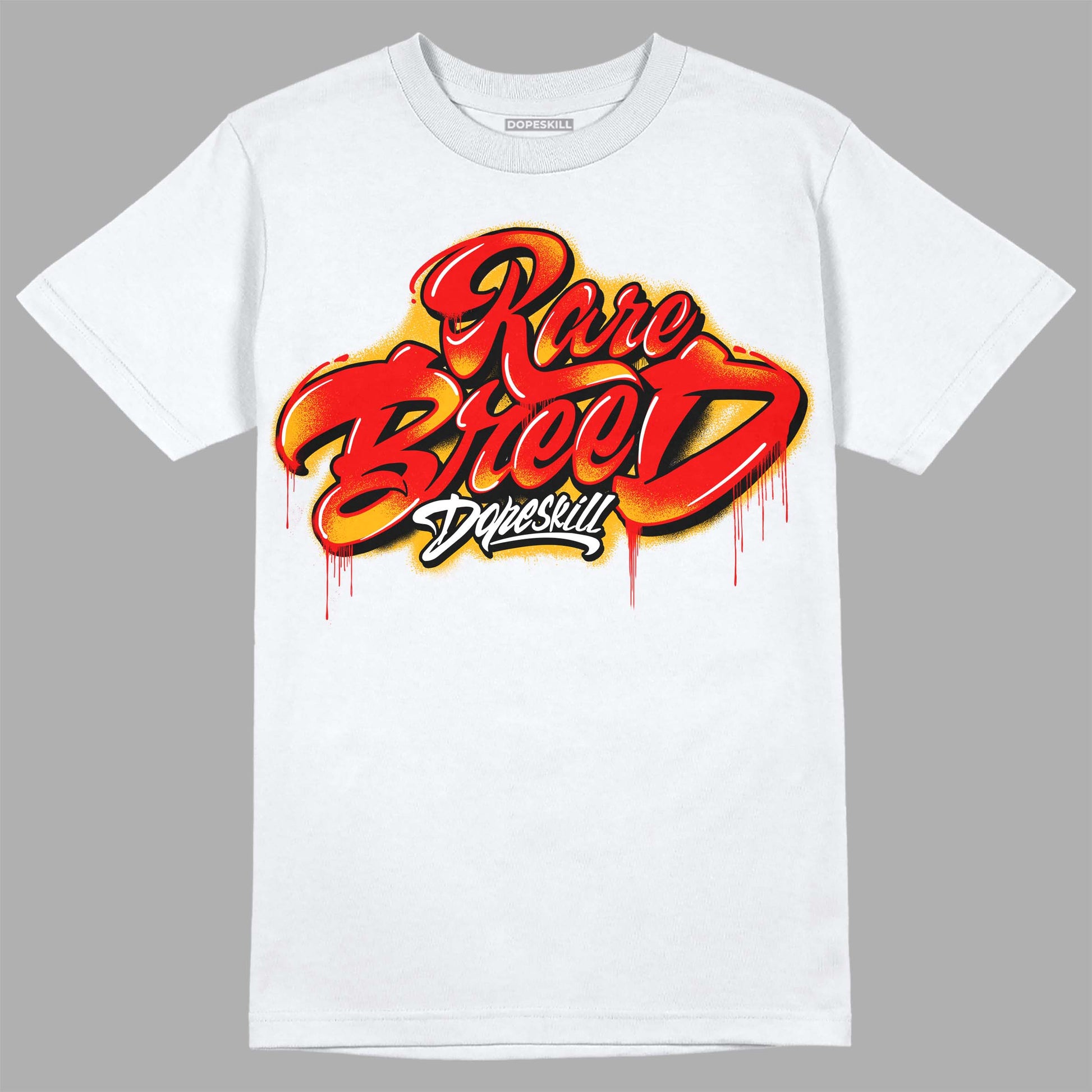 Red Sneakers DopeSkill T-Shirt Rare Breed Type Graphic Streetwear - White