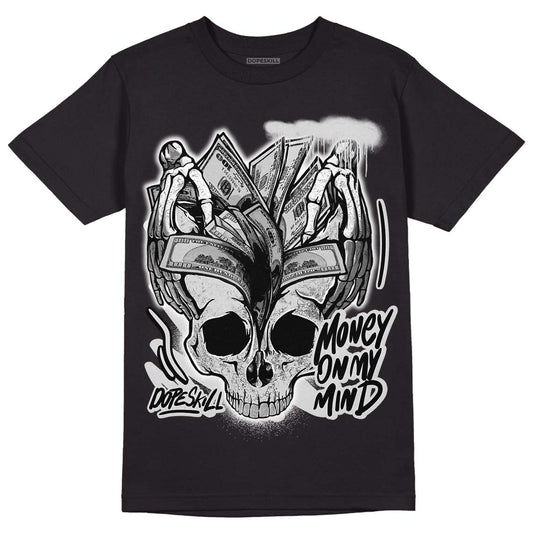 Dunk Low ‘Pure Platinum’ DopeSkill T-Shirt MOMM Skull Graphic Streetwear - Black