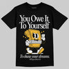 Jordan 5 'Tokyo' DopeSkill T-Shirt Owe It To Yourself Graphic Streetwear - black