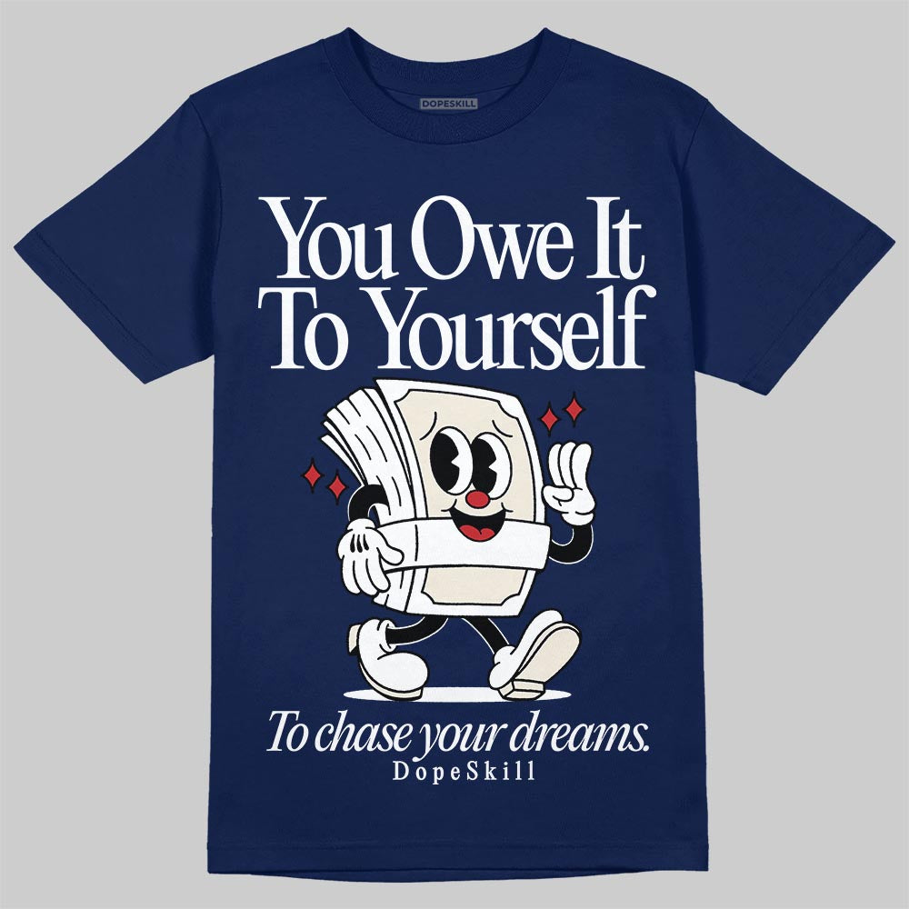 Jordan 11 “Rare Air” DopeSkill T-Shirt Owe It To Yourself Graphic Streetwear - navy