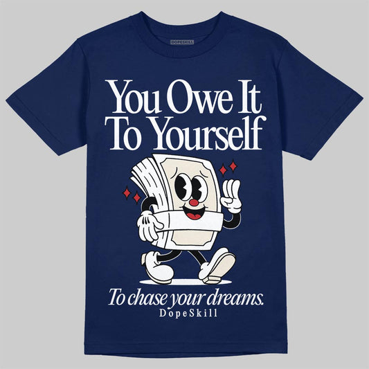Jordan 11 “Rare Air” DopeSkill T-Shirt Owe It To Yourself Graphic Streetwear - navy