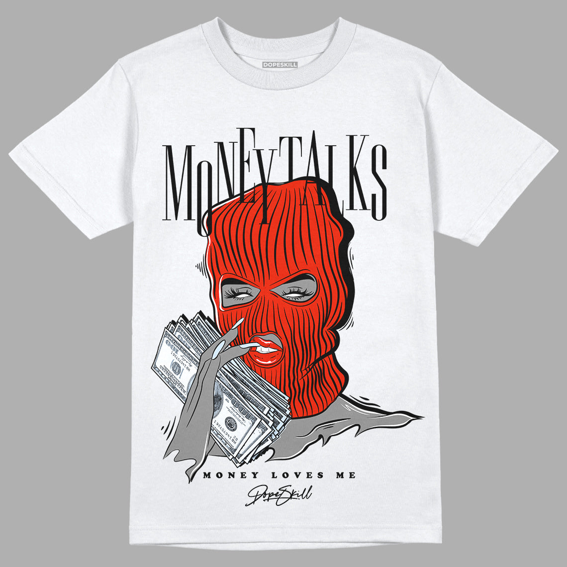 Jordan 6 Retro Toro Bravo DopeSkill T-Shirt Money Talks Graphic Streetwear - White