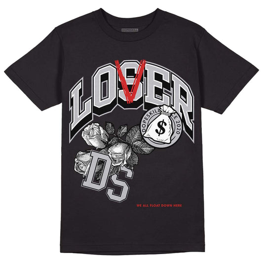 Jordan 13 “Wolf Grey” DopeSkill T-Shirt Loser Lover Graphic Streetwear - Black