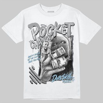Jordan 5 Retro Wolf Grey (2026) DopeSkill T-Shirt Pocket Change Graphic Streetwear - White 