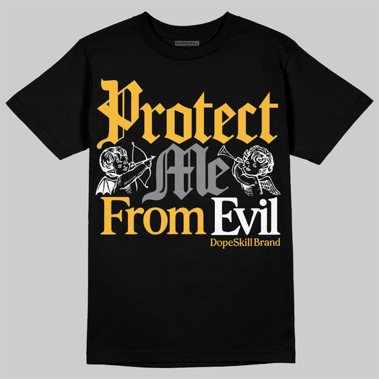 New Balance 9060 Varsity Gold (GS) DopeSkill T-Shirt Protect Me From Evil Graphic Streetwear - Black