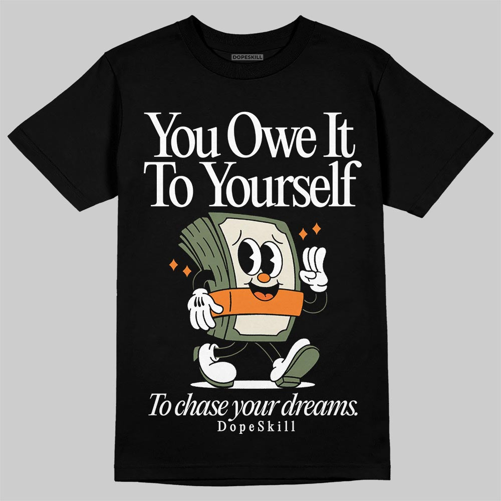 Jordan 4 Retro OG SP Undefeated (2025) DopeSkill T-Shirt Owe It To Yourself Graphic Streetwear - Black