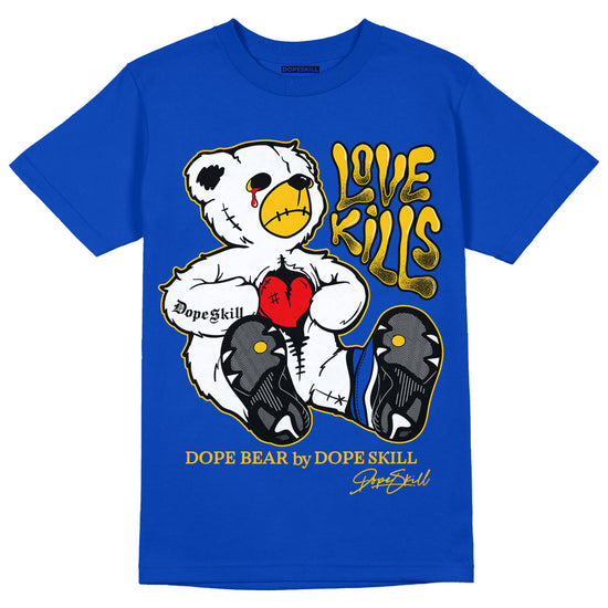 Jordan 14 “Laney” DopeSkill Varsity Royal T-Shirt Love Kills Graphic Streetwear