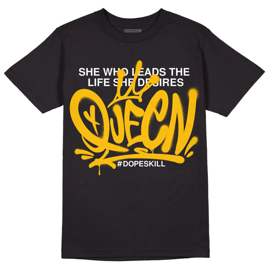 Dunk Yellow Bordeaux DopeSkill T-Shirt Queen Graphic Streetwear - Black