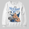 Jordan 12 “Blueberry” DopeSkill Sweatshirt New No Days Off Graphic Streetwear - White