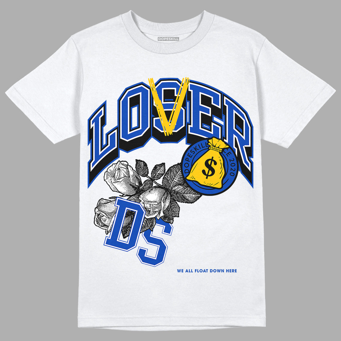 Jordan 14 “Laney” DopeSkill T-Shirt Loser Lover Graphic Streetwear - White