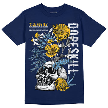 Jordan 1 High OG “First in Flight” DopeSkill Navy T-shirt Side Hustle Graphic Streetwear