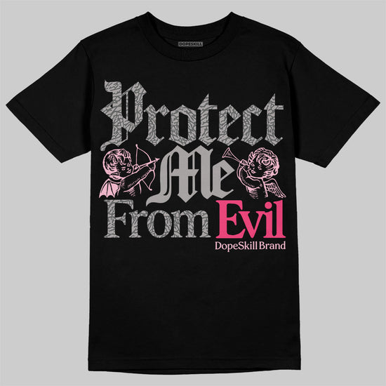 Jordan 3 “Wings” DopeSkill T-Shirt Protect Me From Evil Graphic Streetwear - Black