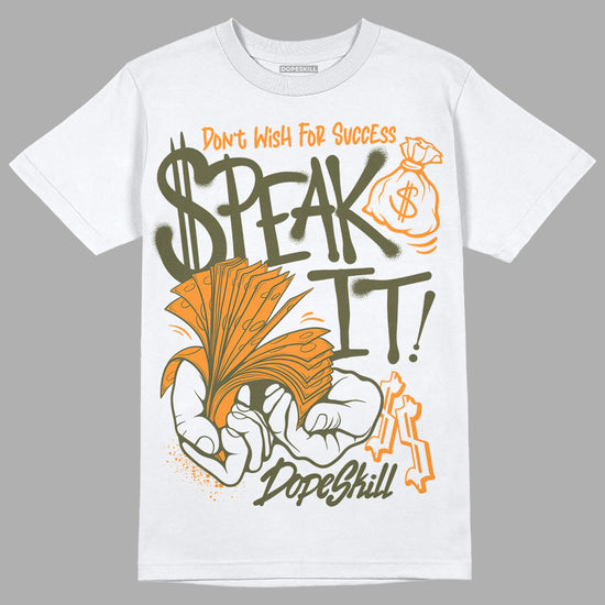 Jordan 5 "Olive" DopeSkill T-Shirt Speak It Graphic Streetwear - White
