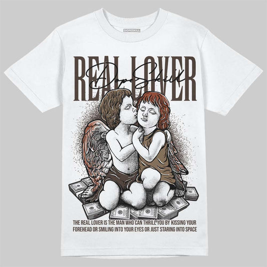 Jordan 1 Low OG “Mocha” DopeSkill T-Shirt Real Lover Graphic Streetwear - White