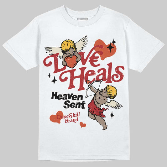 Nigel Sylvester x Air Jordan 4 ‘Brick by Brick’ DopeSkill T-Shirt New Love Heals Graphic Streetwear - White