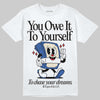Jordan 1 Low Travis Scott x Fragment DopeSkill T-Shirt Owe It To Yourself Graphic Streetwear - White