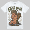 Adidas Samba OG Focus Olive Gum DopeSkill T-Shirt False Love Graphic Streetwear - White